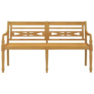 Berkfield Batavia Bench 150 cm Solid Wood Teak