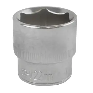 22mm 3/8" Drive Shallow Metric Socket Single Hex / 6 sided Bergen