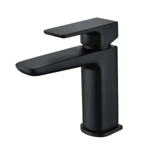 Zoia Black Basin & Bath Filler Tap Package Inc Basin & Bath Waste