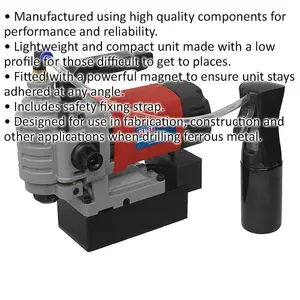 High-Performance 35mm Magnetic Drilling Machine with Safety Strap 230V