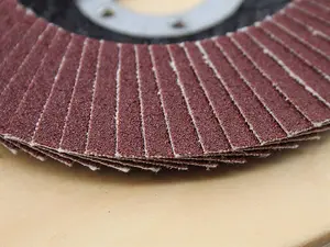 Faithfull  Aluminium Oxide Flap Disc 115 x 22mm 120 Grit FAIFD115A120