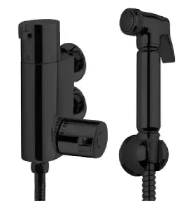 Aquarius FT Shattaf Douche Kit with Thermostatic Mini Valve Matt Black