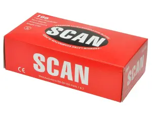 Scan  Latex Gloves - Medium (Box 100) SCAGLOLATEXM