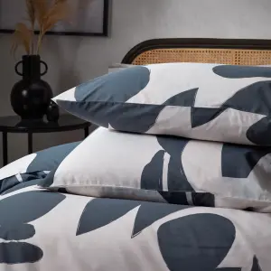 Hoem Meta Abstract Geometric Cotton Rich Duvet Cover Set