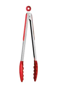 Maison by Premier Red Silicone Zing Tongs