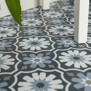 Floor Pops Sevilla Self Adhesive Vinyl Floor Tiles Pack of 10 (0.93sqm)