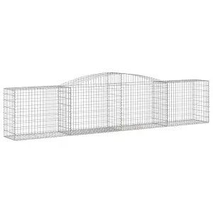 Berkfield Arched Gabion Baskets 20 pcs 400x50x80/100 cm Galvanised Iron