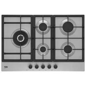 Beko HQBAW75225SX 75cm Gas Hob - Stainless Steel