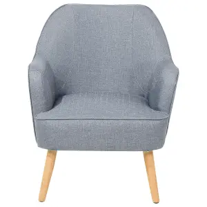 Beliani Scandinavian Armchair LOKEN Fabric Grey