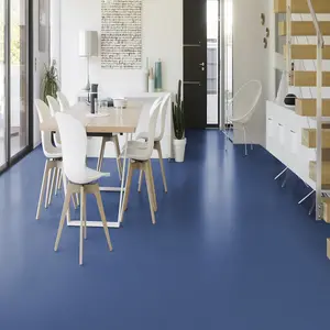 Blue Speckled Effect Vinyl Flooring, Non-Slip Contract Commercial Vinyl Flooring with 2.0mm Thickness-1m(3'3") X 2m(6'6")-2m²