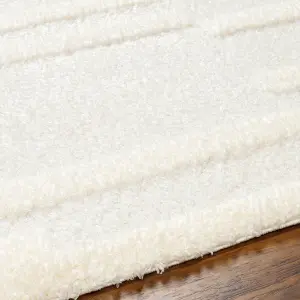 BAHRANI Modern Shaggy Area Rug 120 x 170 cm