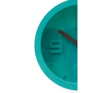 Interiors by Premier Elko Cyan Finish Embossed Wall Clock