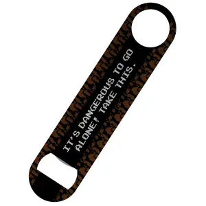 Grindstore Its Dangerous To Go Alone Bar Blade Bottle Opener Brown (One Size)