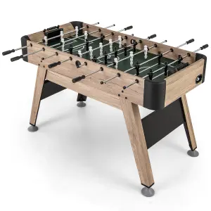 COSTWAY 137cm Foosball Table Freestanding Games Table with 2 Balls & 26 Players