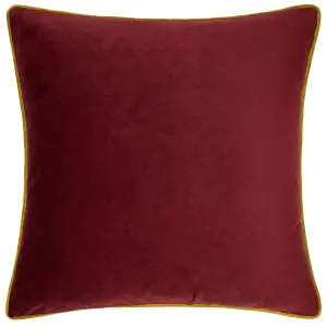 furn. Forest Fauna Stag Velvet Piped Feather Rich Cushion