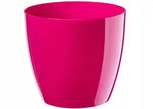 Waste Paper Basket Dust Bin Round Plastic Step Office Bathroom Pink 23cm