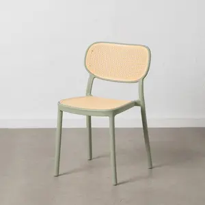 Vernia Stacking Side Chair (Set of 2) Green