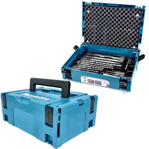 Makita 17 Piece SDS Plus Drill Bit + Bullet Cold Flat Chisel Set + Makpac 2 Case