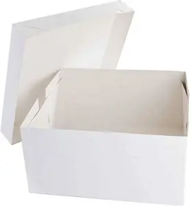 White Cake Boxes - 12'' Square (304mm Sq.) (Pack Of 5)