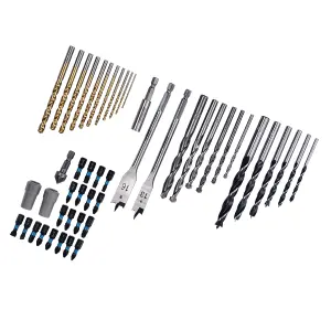 Erbauer 50 piece Multi-purpose Drill bit set