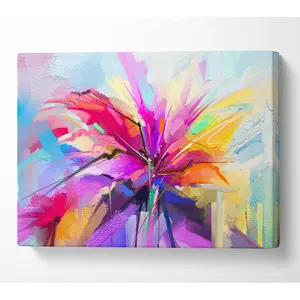 Fractal Flower - Wrapped Canvas Print 35.6cm H x 50.8cm W