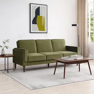 Toby Sofa Bed Olive Velvet In Athena Olive Velvet