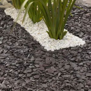 Blooma Plum 30-60mm Slate Decorative chippings, Large Bag, 0.3m²