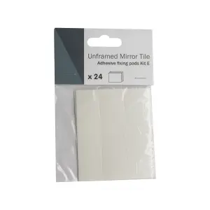 White Mounting Adhesive pad (L)25mm (W)11mm, Pack of 24