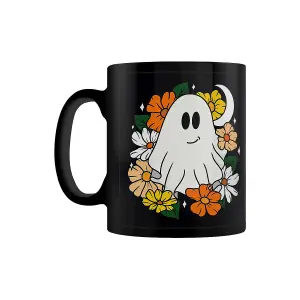 Grindstore Floral Ghost Mug Black (One Size)