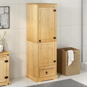 Wardrobe Corona 55x50x170 cm Solid Wood Pine