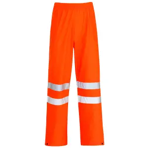 stormflex Hi-Vis PU TROUSER Breathable kneeband ORANGEl-XL