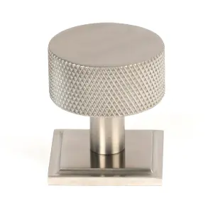 From The Anvil Satin SS (304) Brompton Cabinet Knob - 32mm (Square)