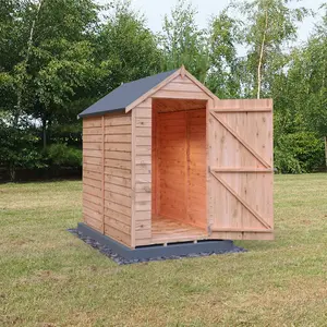 Garden Value 4 ft. W x 6 ft. D Overlap Garden Shed No