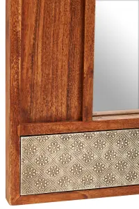 Interiors by Premier Boho Acacia Wood Wall Mirror