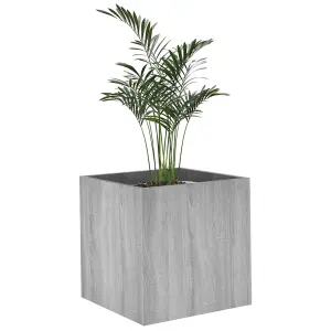 Berkfield Planter Box Grey Sonoma 40x40x40 cm Engineered Wood