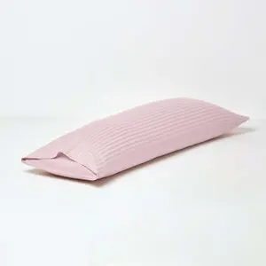 Homescapes Dusky Pink Violet Egyptian Cotton Ultrasoft Body Pillowcase 330 TC