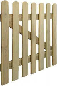 3 x 3Ft Wooden Garden Gate, Picket Fence Gate, Hand Built Wooden Gate With FSC Tantalized Perfect Outdoor Gate For Garden