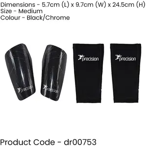 M - Shinguard Sleeves & Shin Pad Insert Set - BLACK - Washable Leg Protection