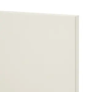 GoodHome Stevia Gloss cream Slab 2 drawer front, bridging door & bi fold door 600mm