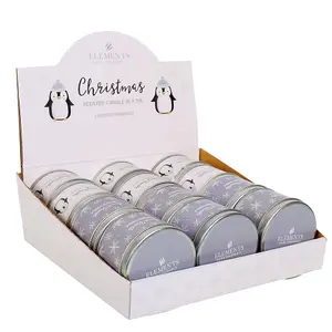 Something Different Parade Penguin Candle Set (Pack Of 12) White (One Size)