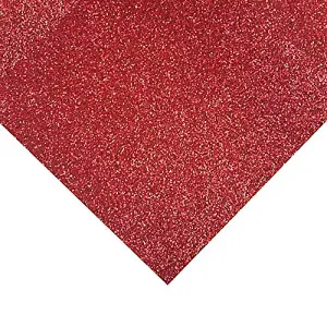 Glitter Felt Sheets: 30 x 23cm: Red: Pack of 10 Pieces