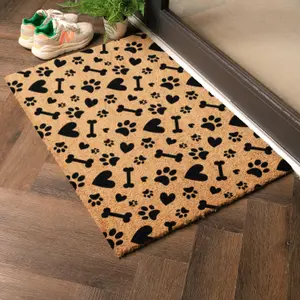 Paws And Bones Doormat (90 x 60cm)