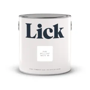 Lick Pure Brilliant White 00 Matt Emulsion paint, 2.5L