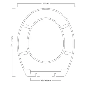 Showerdrape Suffolk Soft Close White Wooden Toilet Seat