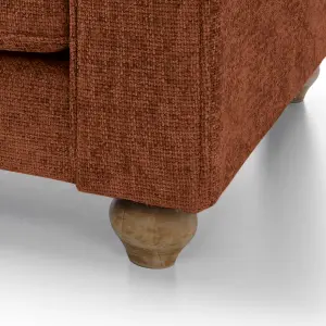 Ingrid 3 Seater Sofa in Burnt Orange