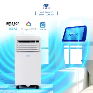 ALLAIR 8000BTU Smart Portable Air Conditioner Unit Remote-APP control