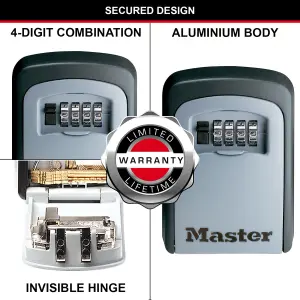 Master Lock Wall-mounted External Combination Key safe Medium