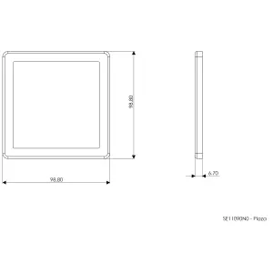 Plaza Stainless steel effect Mains-powered LED Neutral white Under cabinet light IP20 (L)100mm (W)100mm, Pack of 3