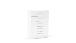 Birlea Lynx 5 Drawer Chest White