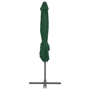 Berkfield Cantilever Umbrella with Steel Pole Green 250x250 cm